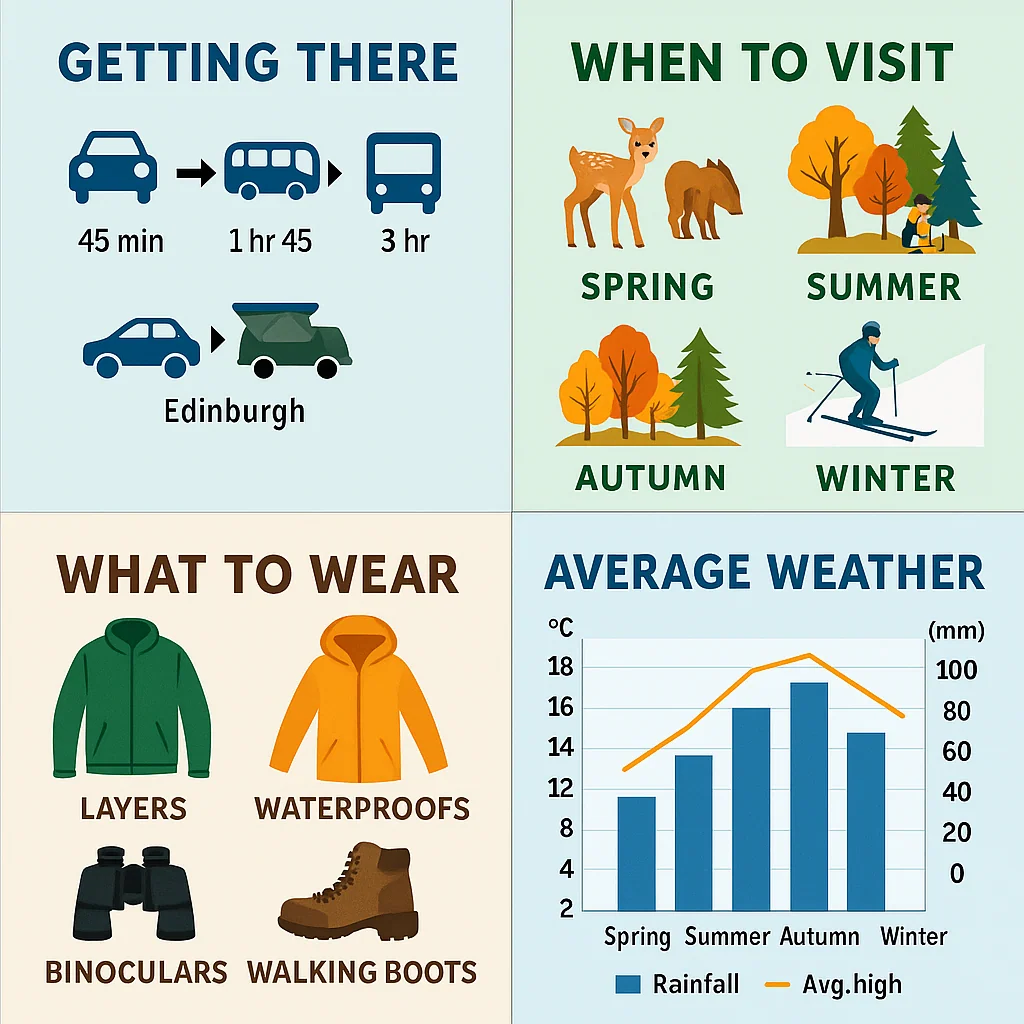 Aviemore Tour tips of packing and travel