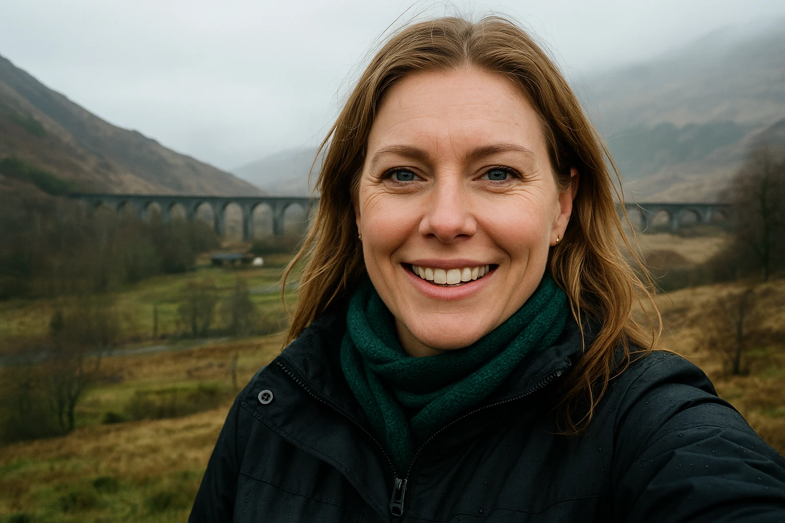 Home 39 Emma at glenfinnan viaduct