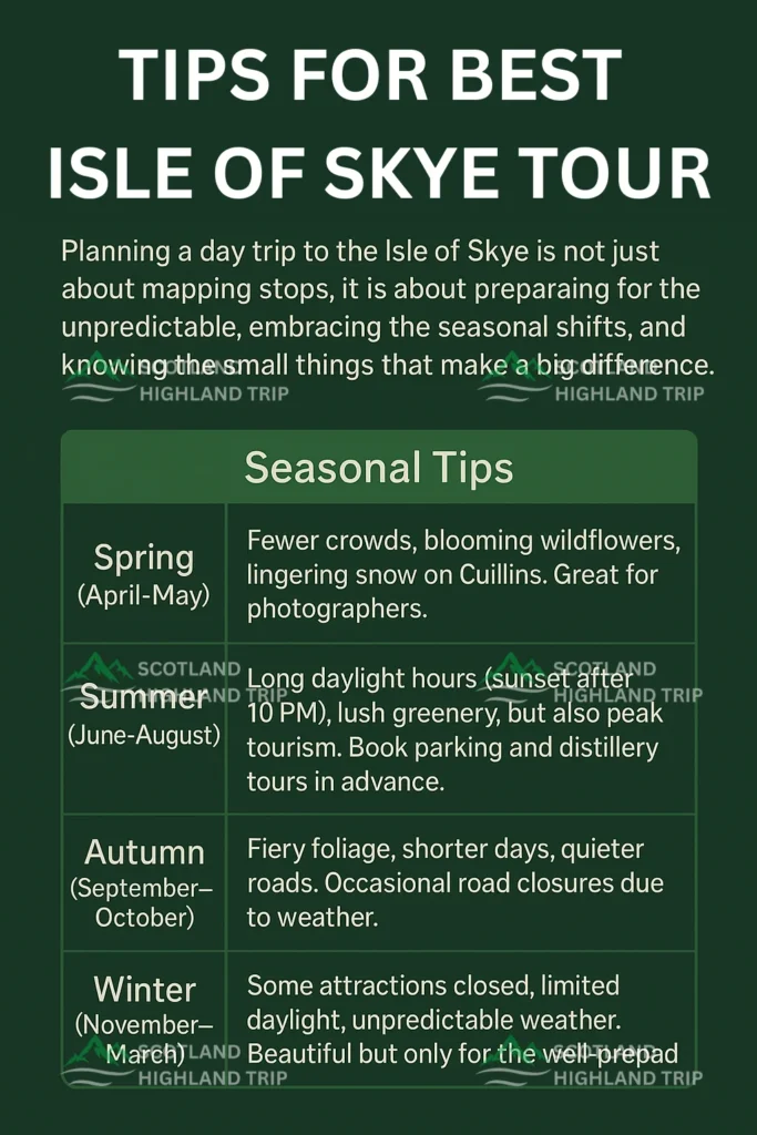 Best time to visit Isle of Skye