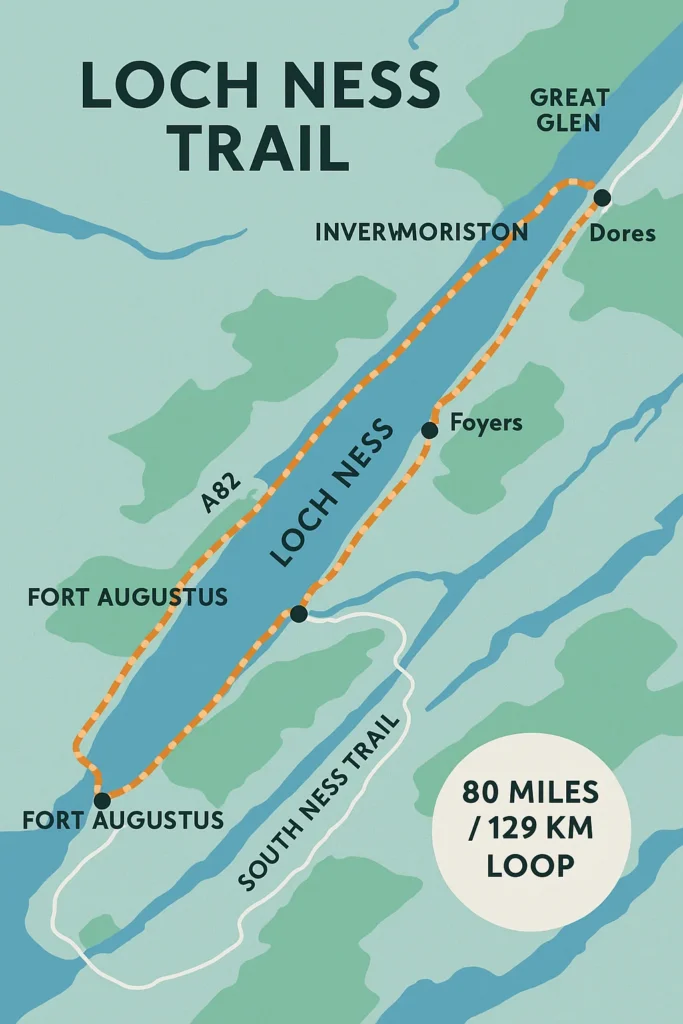 Loch Ness Trail & Walks map