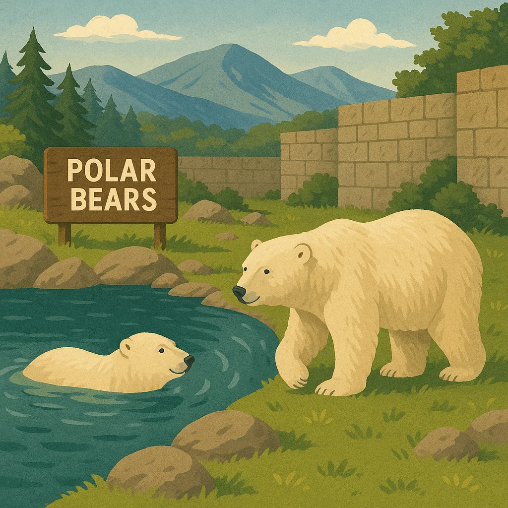 Polar Bears in Highland Wildlife Park