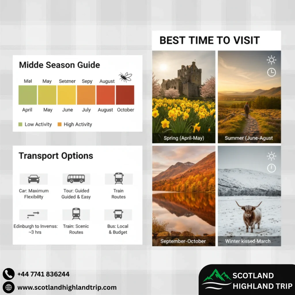 Day Trips Ideas from Inverness to the Scottish Highlands 1 Best Time to Visit inverness