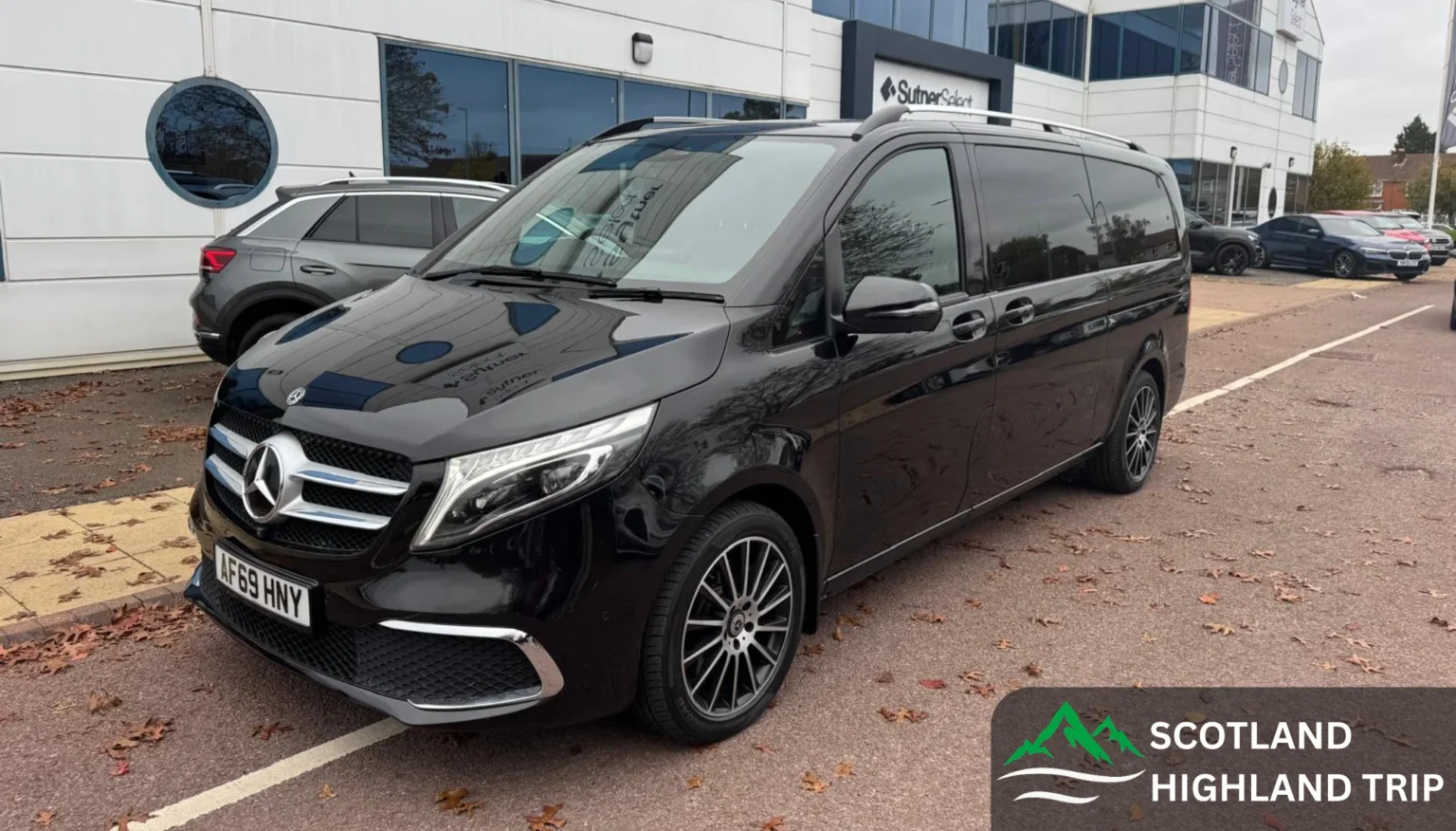 Mercedes people carrier for Highland day tours