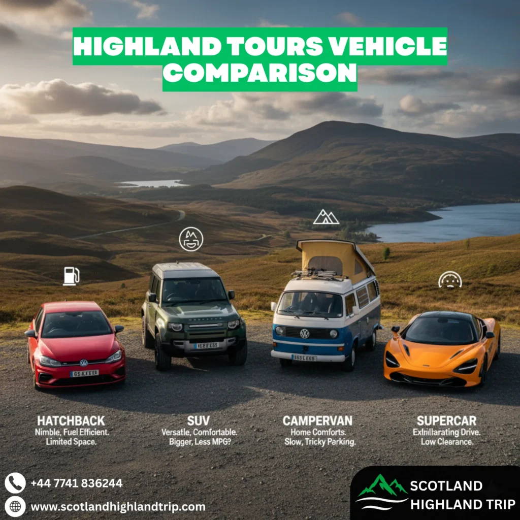 Highland tours vehicle comparison