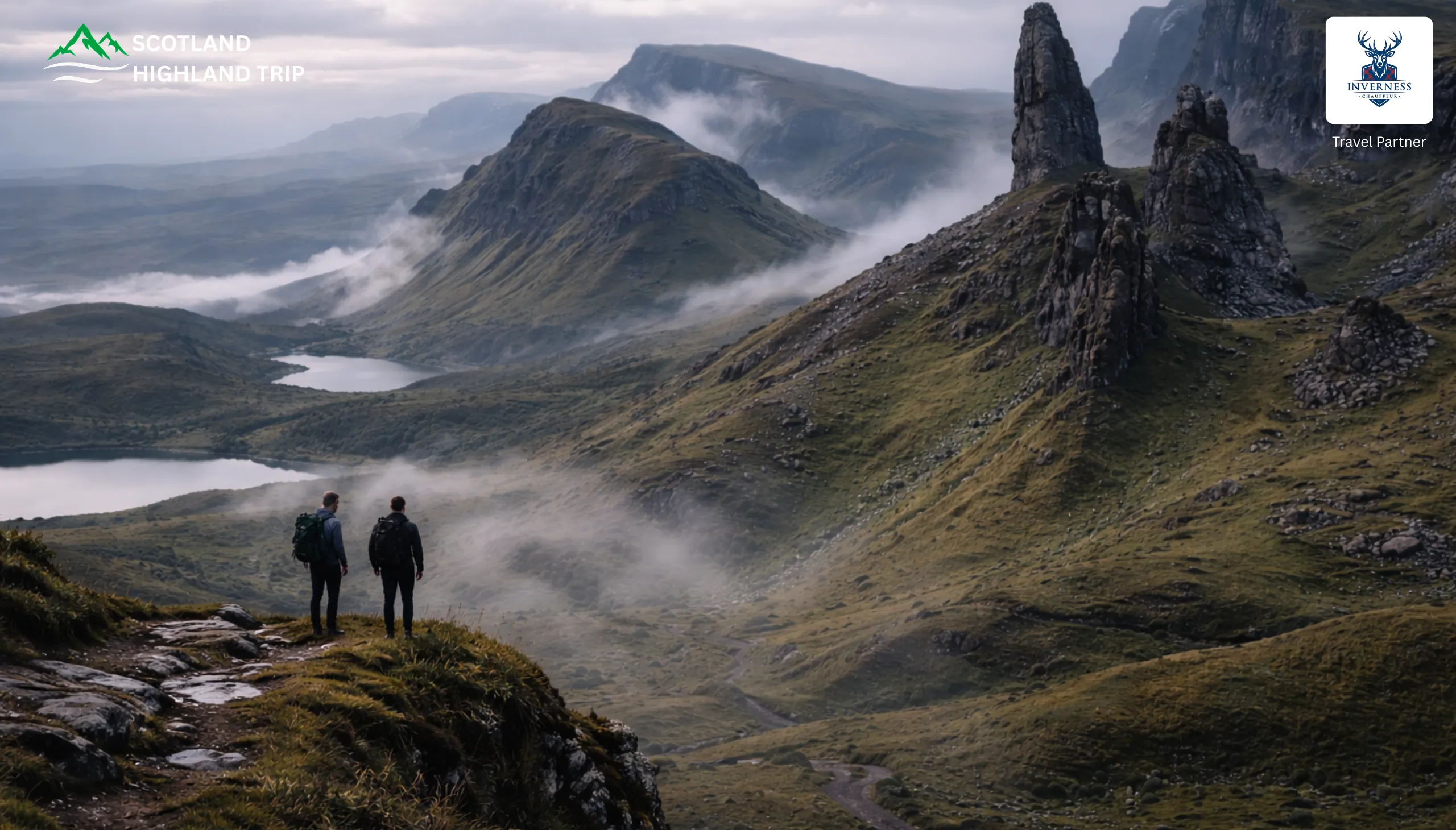 Walking route on the Isle of Skye