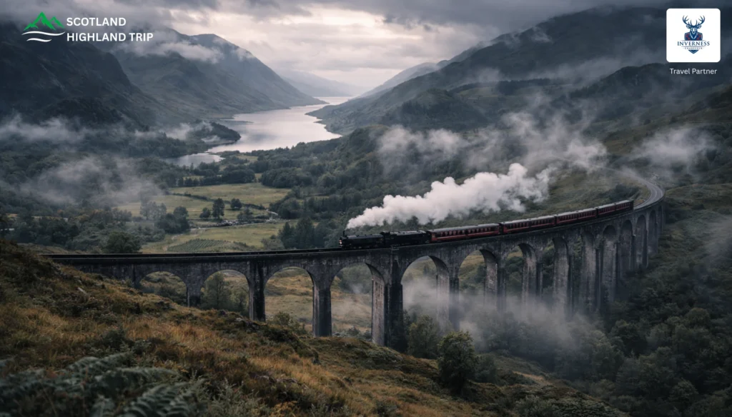 Famous Films Shot in the Scottish Highlands - glenfinnan Viaduct - Jacobite Steam Train