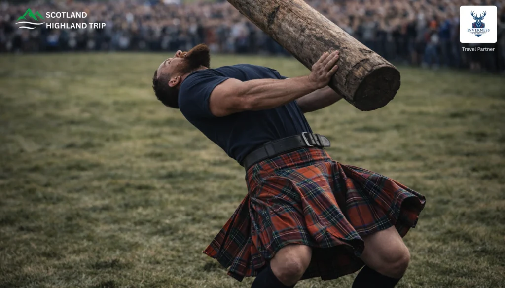 Highland game - CABER TOSS