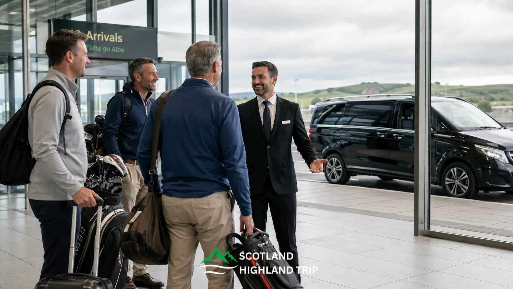 Golf airport transfer from Inverness Edinburgh and Glasgow airports
