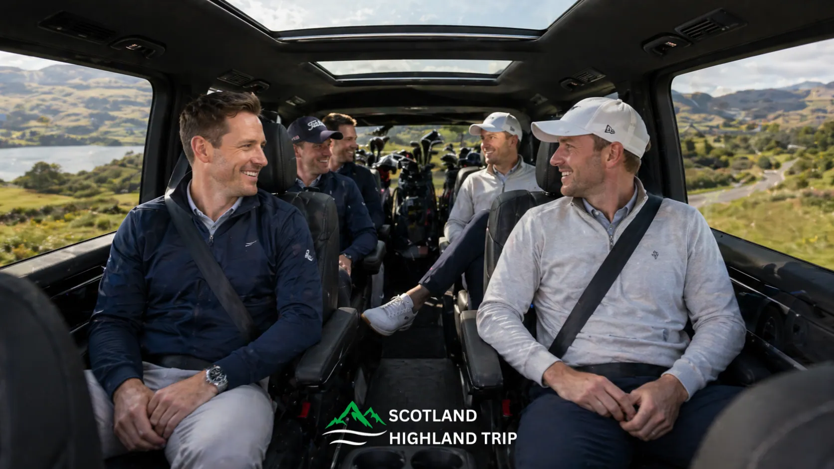 Private chauffeur service for golfers visiting the Highlands