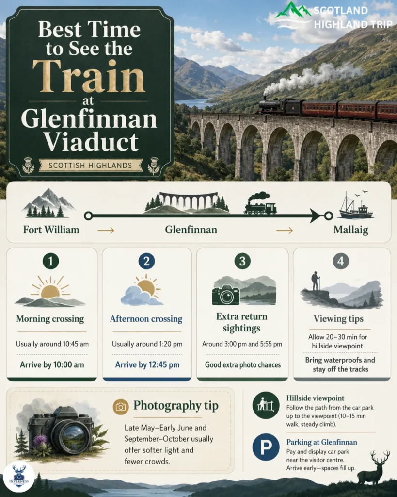 Best Time to Visit the Jacobite Steam Train in Scotland 3 Best Time to See the Jacobite Steam Train at Glenfinnan Viaduct