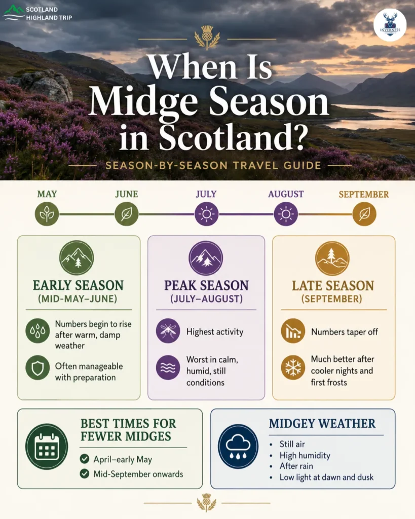 Scotland’s Midge Season: Practical Guide for Travellers 2 When Is Midge Season in Scotland Guide