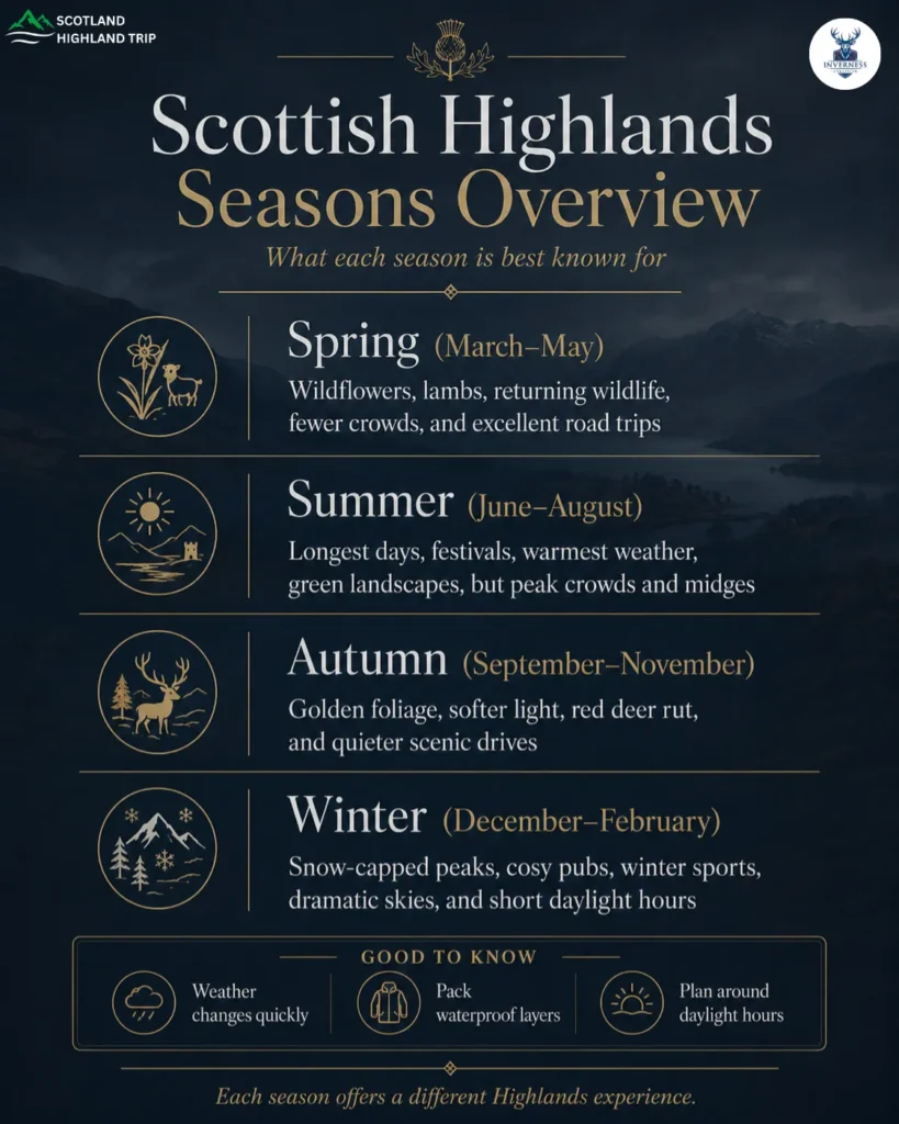 Scottish Highlands Seasons Overview