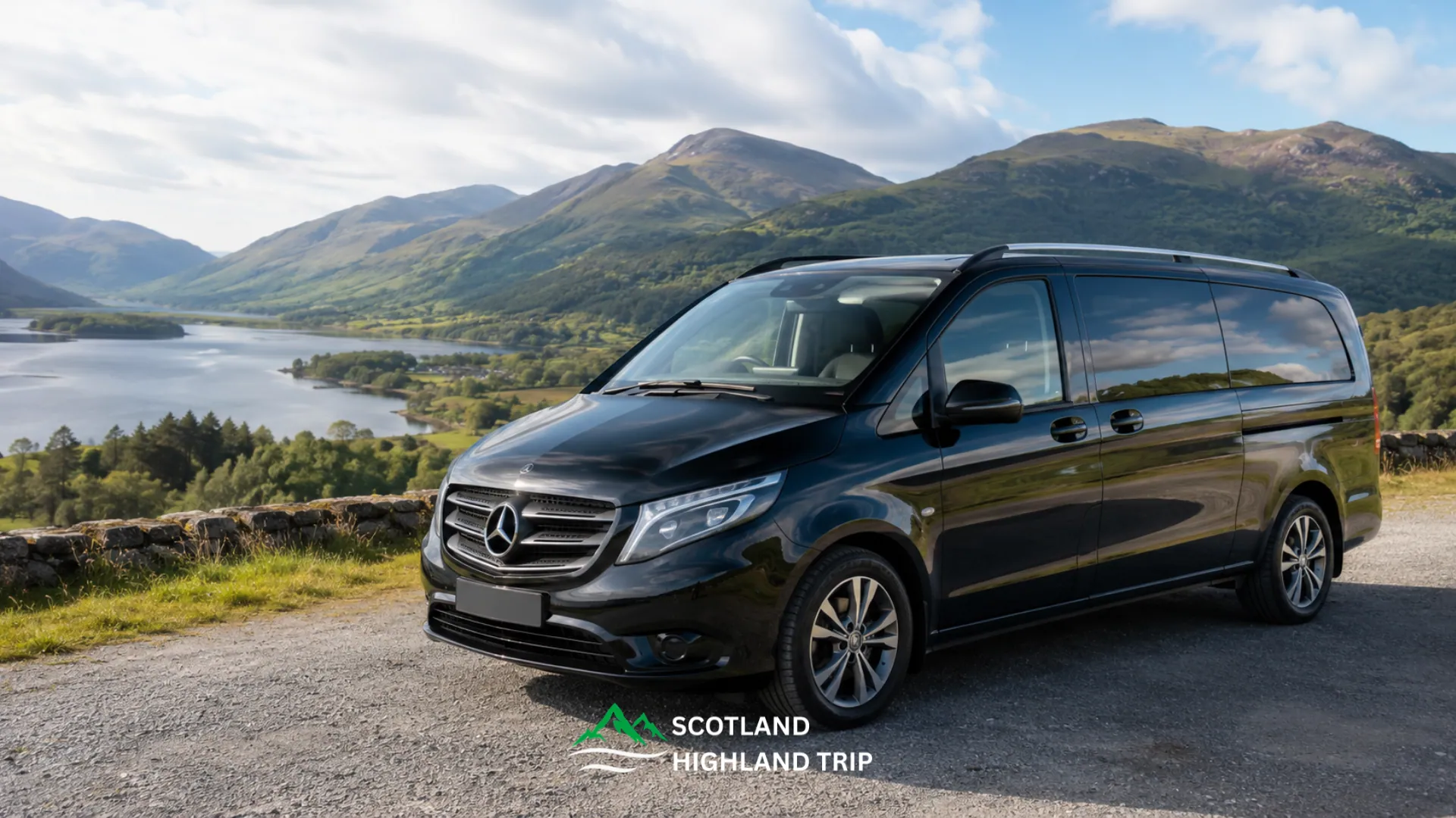 Mercedes-Benz Vito Tourer eight-seater used for the private Glasgow to Inverness Highland day tour