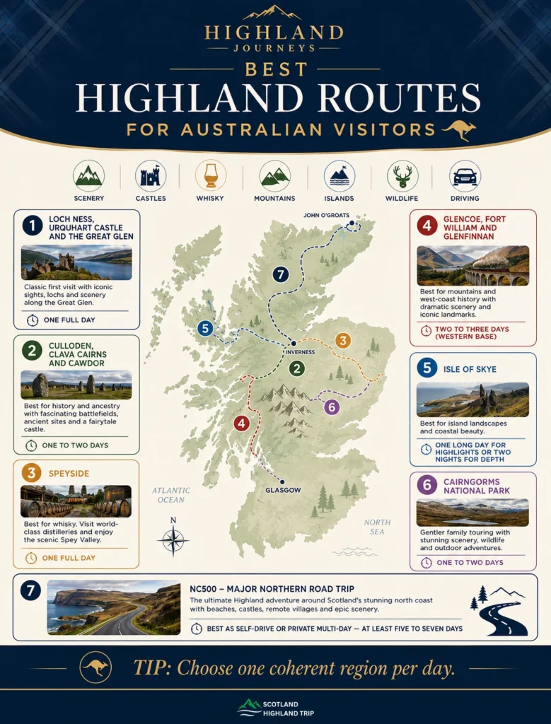 Best Scottish Highlands Tours for Australians: A Practical Guide 3 Best Highland Routes for Australian Visitors
