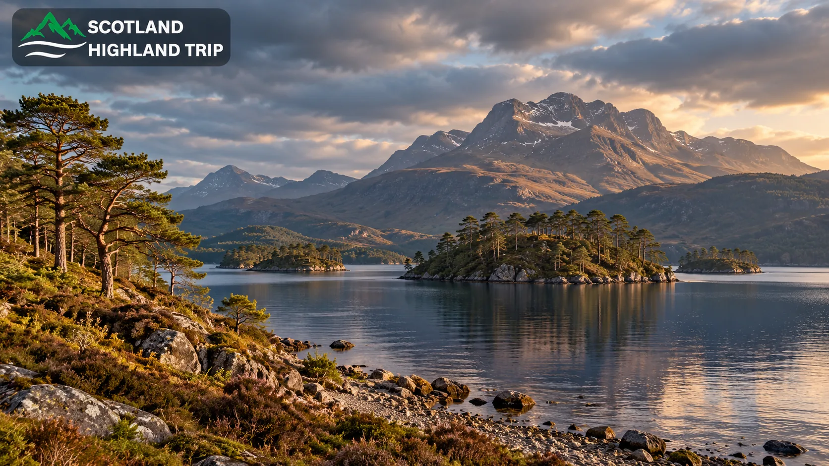 10 Quiet Places in the Scottish Highlands That Beat the Crowds 3 Scots pine islands and Slioch reflected in Loch Maree
